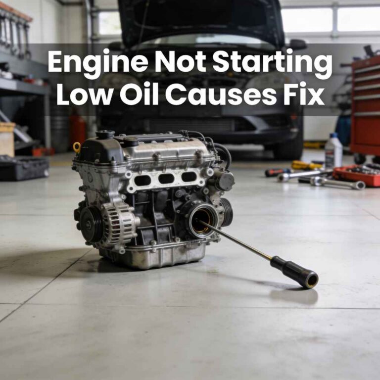 Engine Not Starting Low Oil Causes Fix