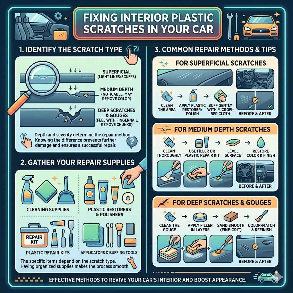 Fixing Interior Plastic Scratches In Your Car