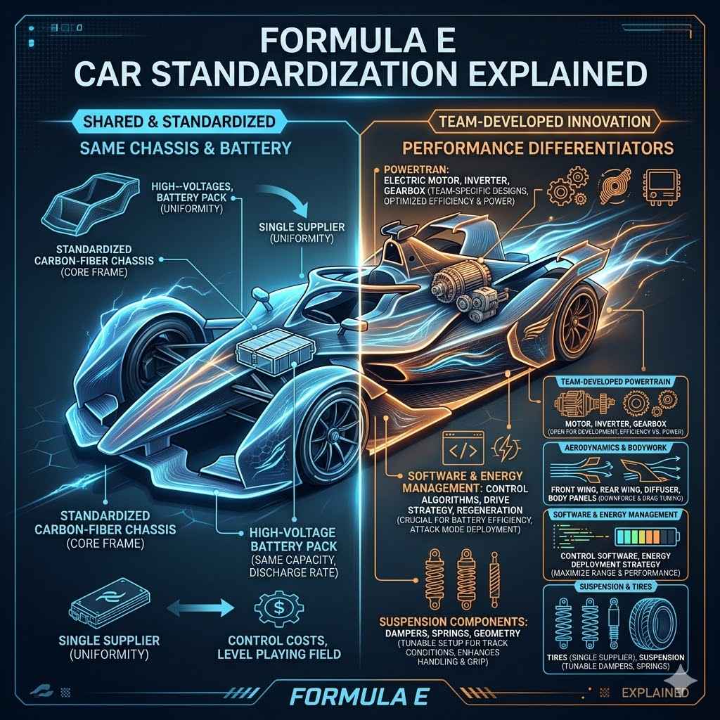 Formula E Car Standardization Explained