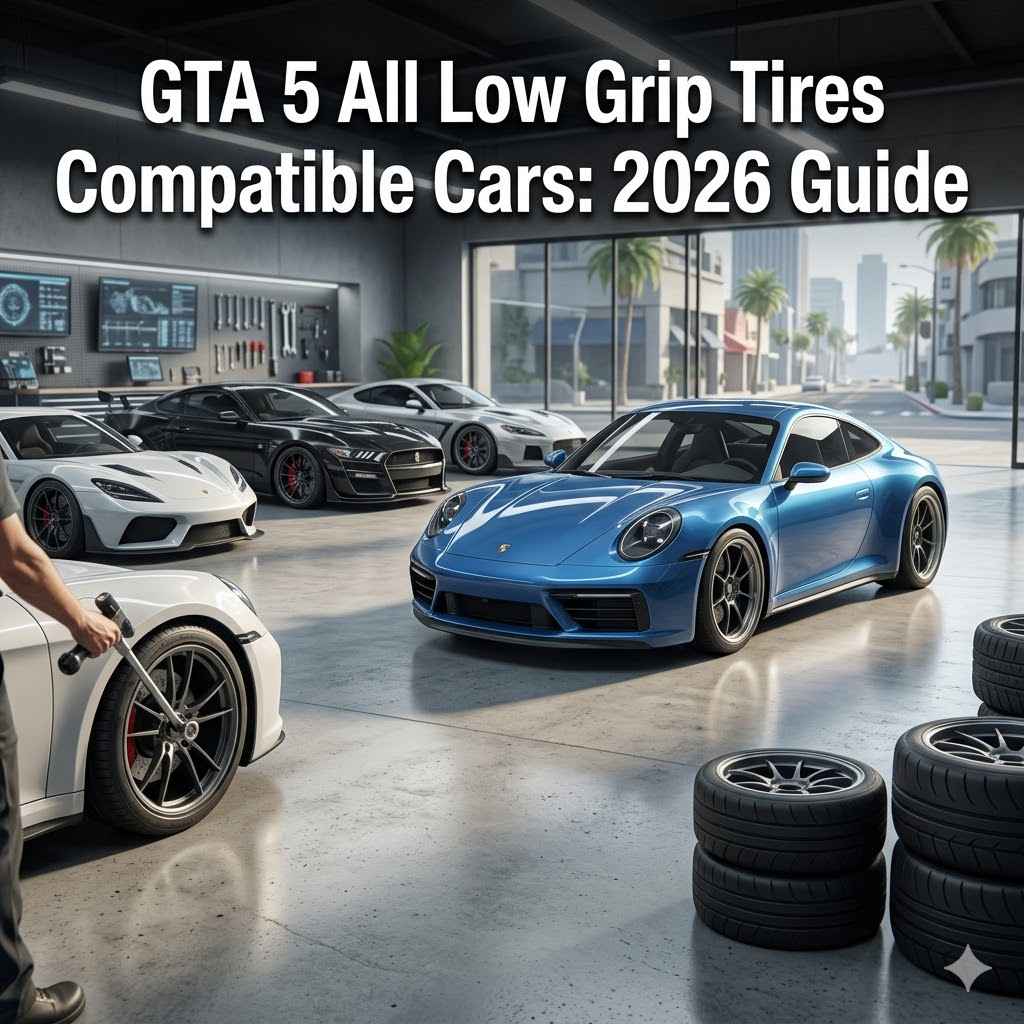 GTA 5 All Low Grip Tires Compatible Cars