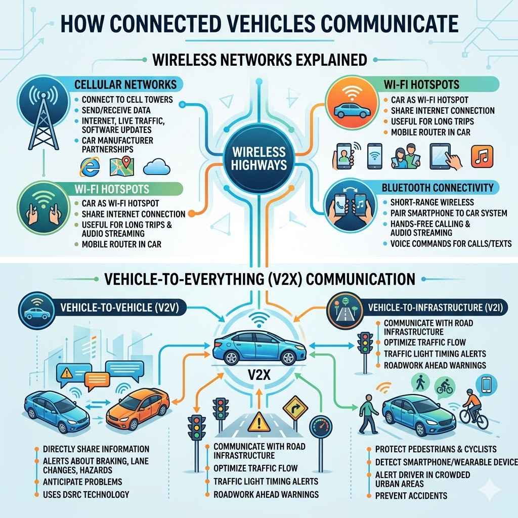 How Connected Vehicles Communicate