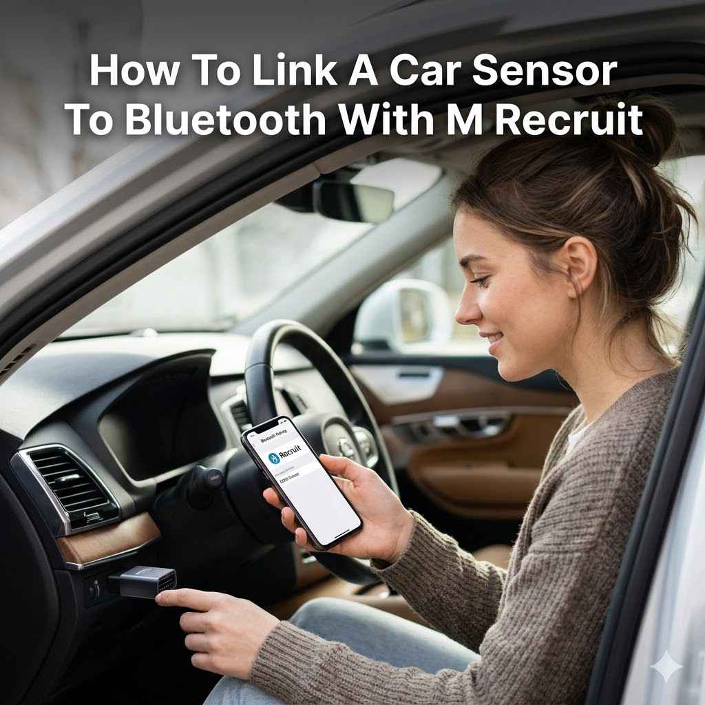 How To Link A Car Sensor To Bluetooth With M Recruit