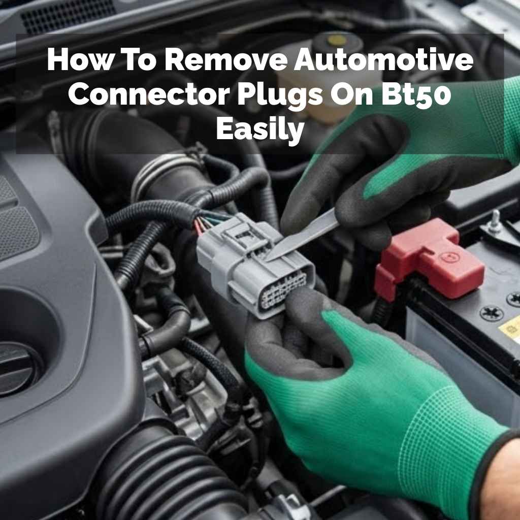 How To Remove Automotive Connector Plugs On Bt50 Easily
