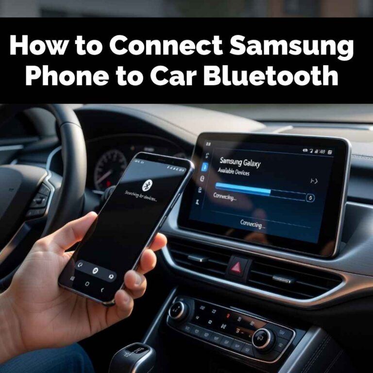 How to Connect Samsung Phone to Car Bluetooth