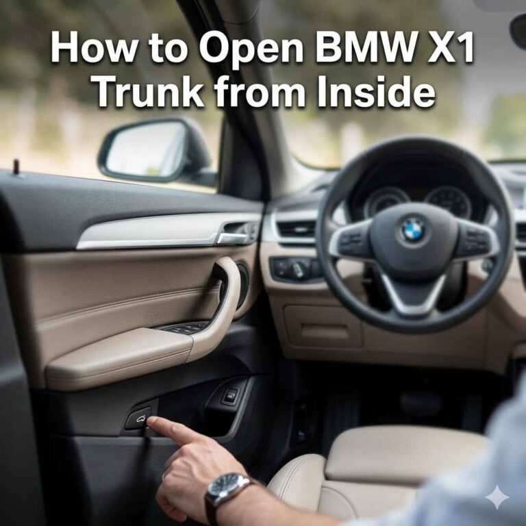 How to Open BMW X1 Trunk from Inside