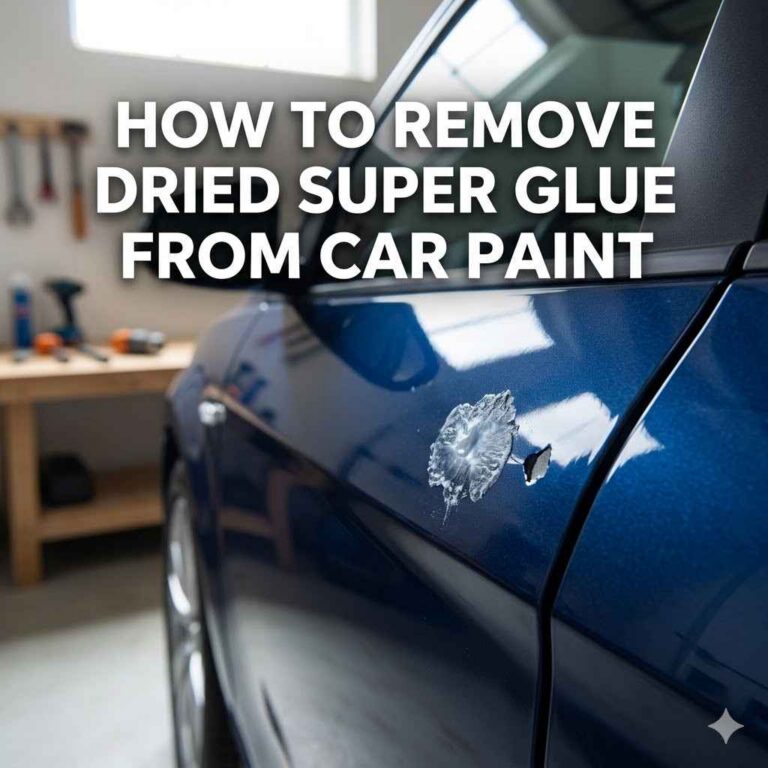 How to Remove Dried Super Glue from Car Paint