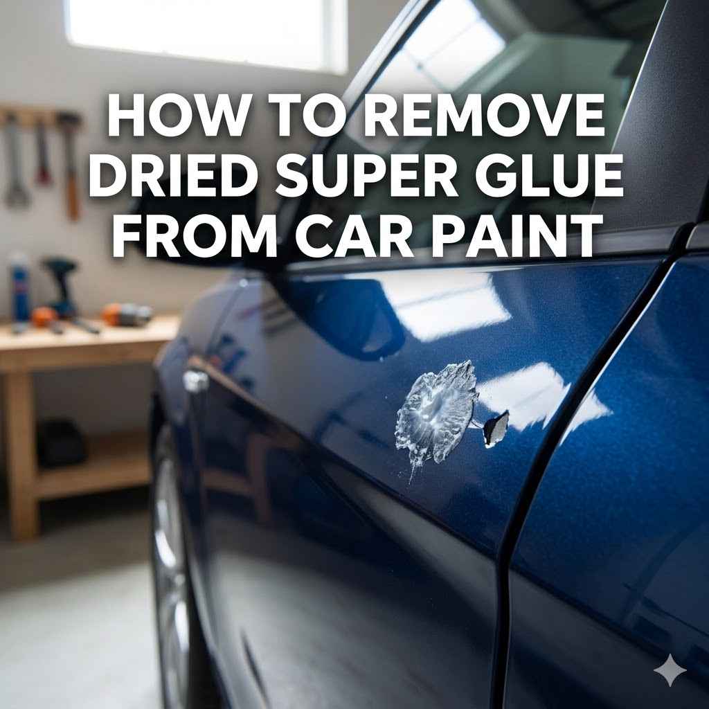 How to Remove Dried Super Glue from Car Paint
