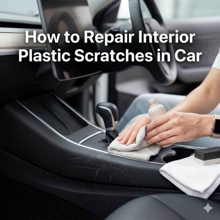 How to Repair Interior Plastic Scratches in Car