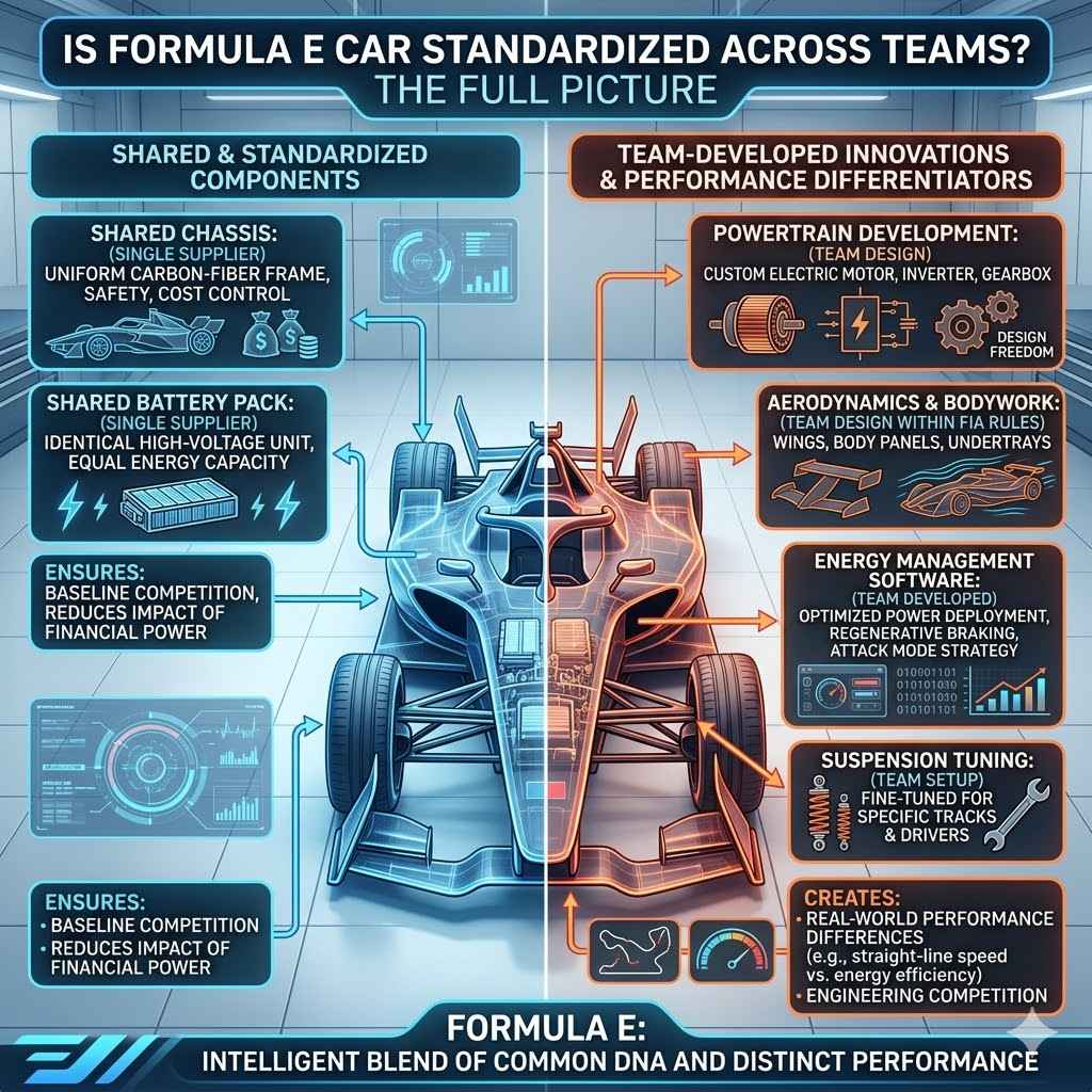 Is Formula E Car Standardized Across Teams