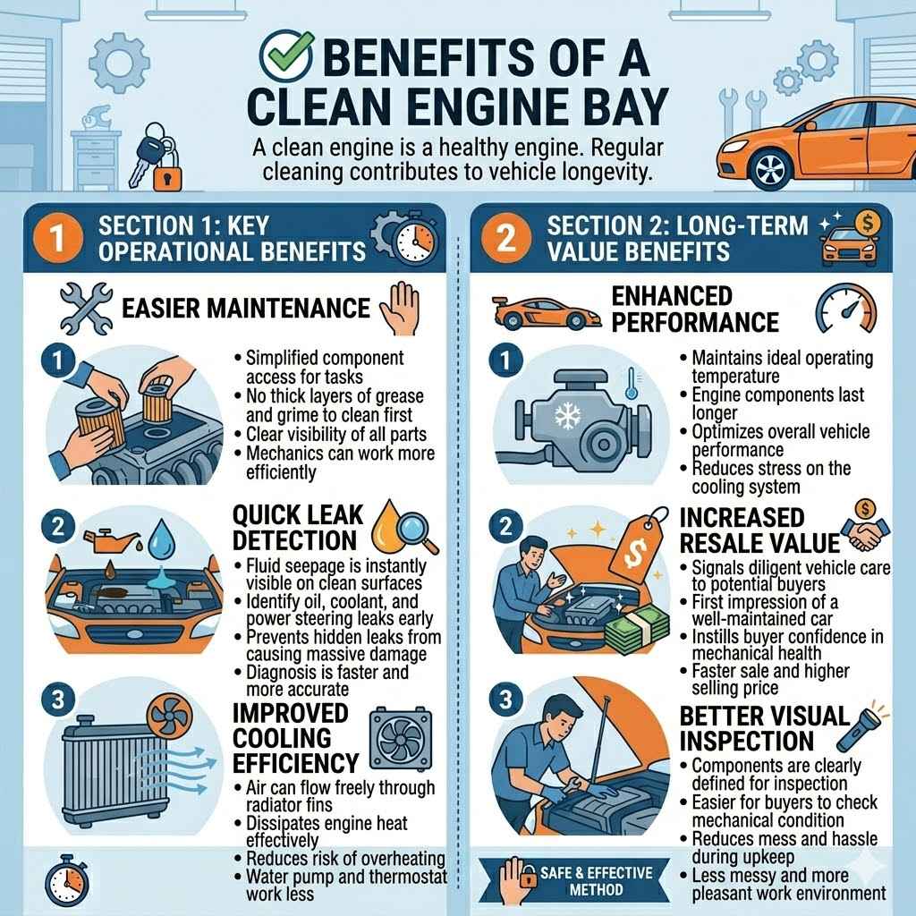 Benefits of a Clean Engine Bay