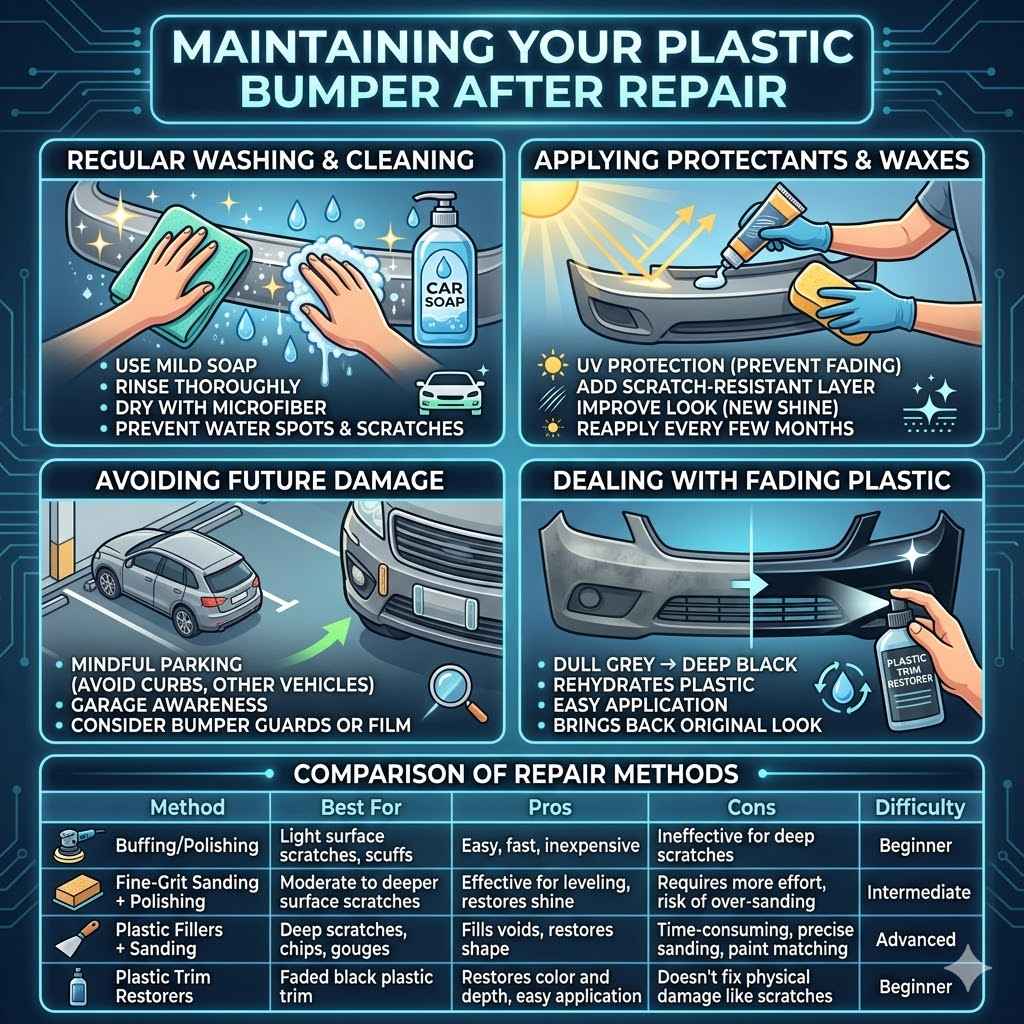 Maintaining Your Plastic Bumper After Repair