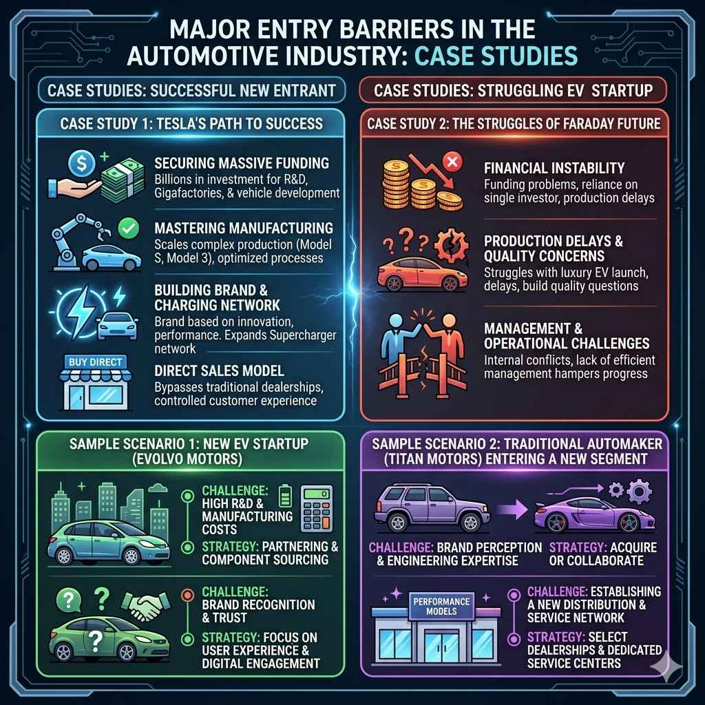 Major Entry Barriers in the Automotive Industry Case Studies