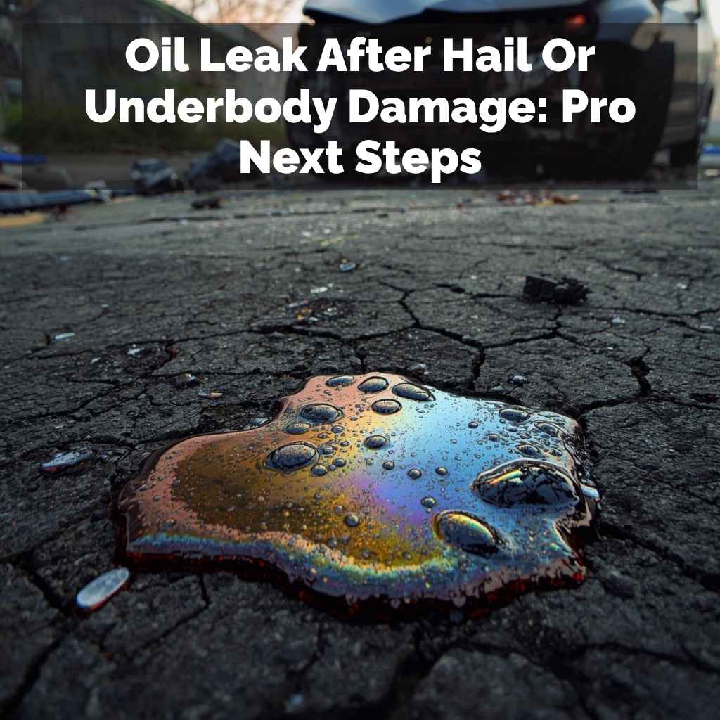 Oil Leak After Hail Or Underbody Damage