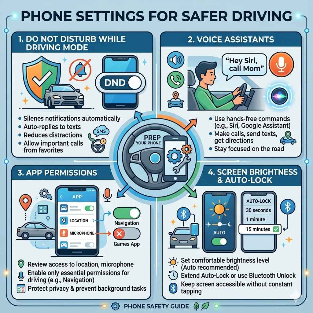 Phone Settings For Safer Driving