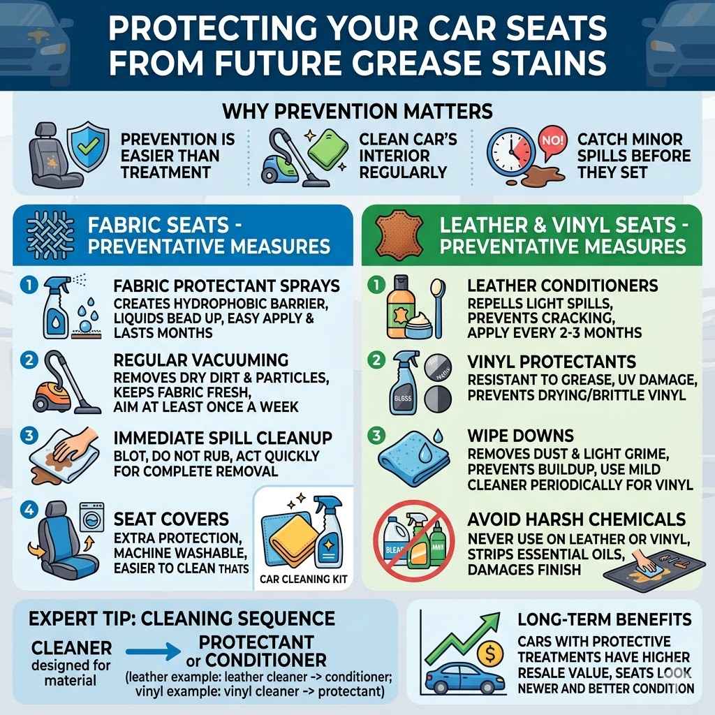 Protecting Your Car Seats from Future Grease Stains