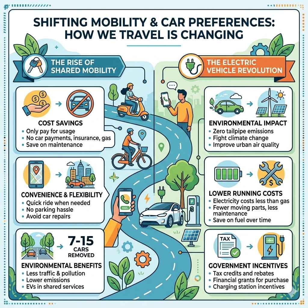 Shifting Mobility And Car Preferences