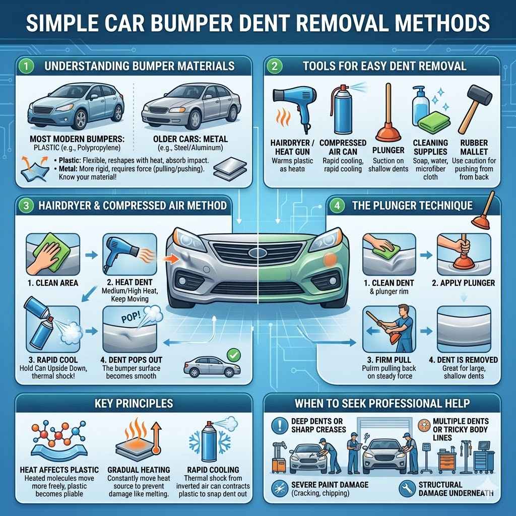 Simple Car Bumper Dent Removal Methods
