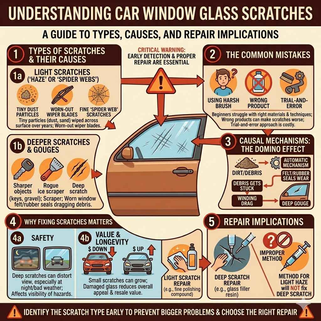 Understanding Car Window Glass Scratches