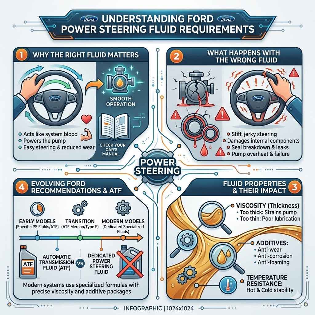 Understanding Ford Power Steering Fluid Requirements