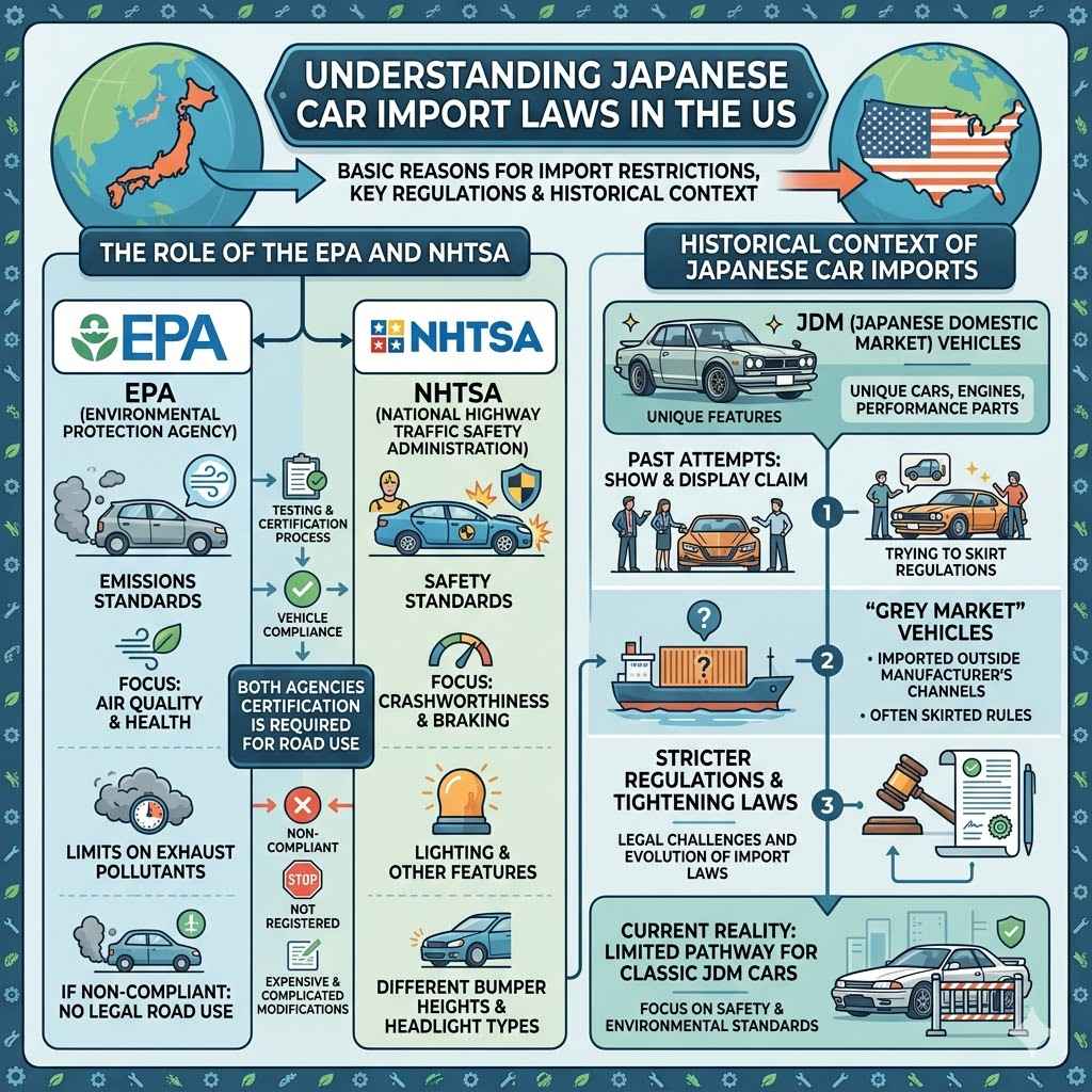 Understanding Japanese Car Import Laws in the US