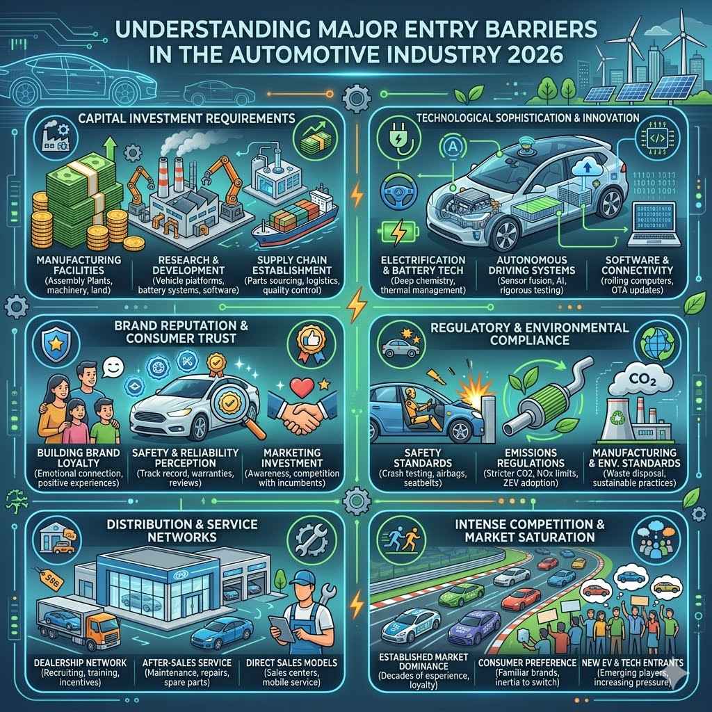 Understanding Major Entry Barriers in the Automotive Industry 2026