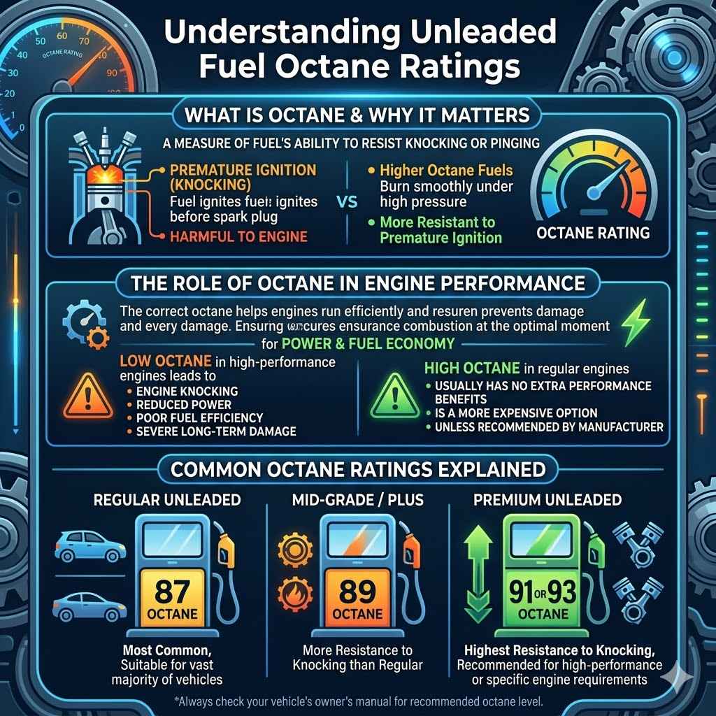 Understanding Unleaded Fuel Octane Ratings