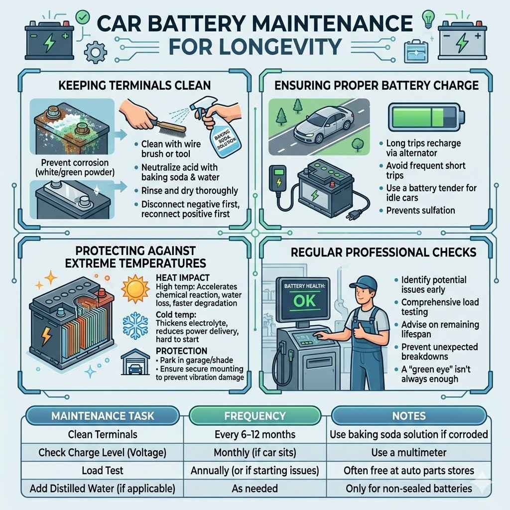 Car Battery Maintenance For Longevity