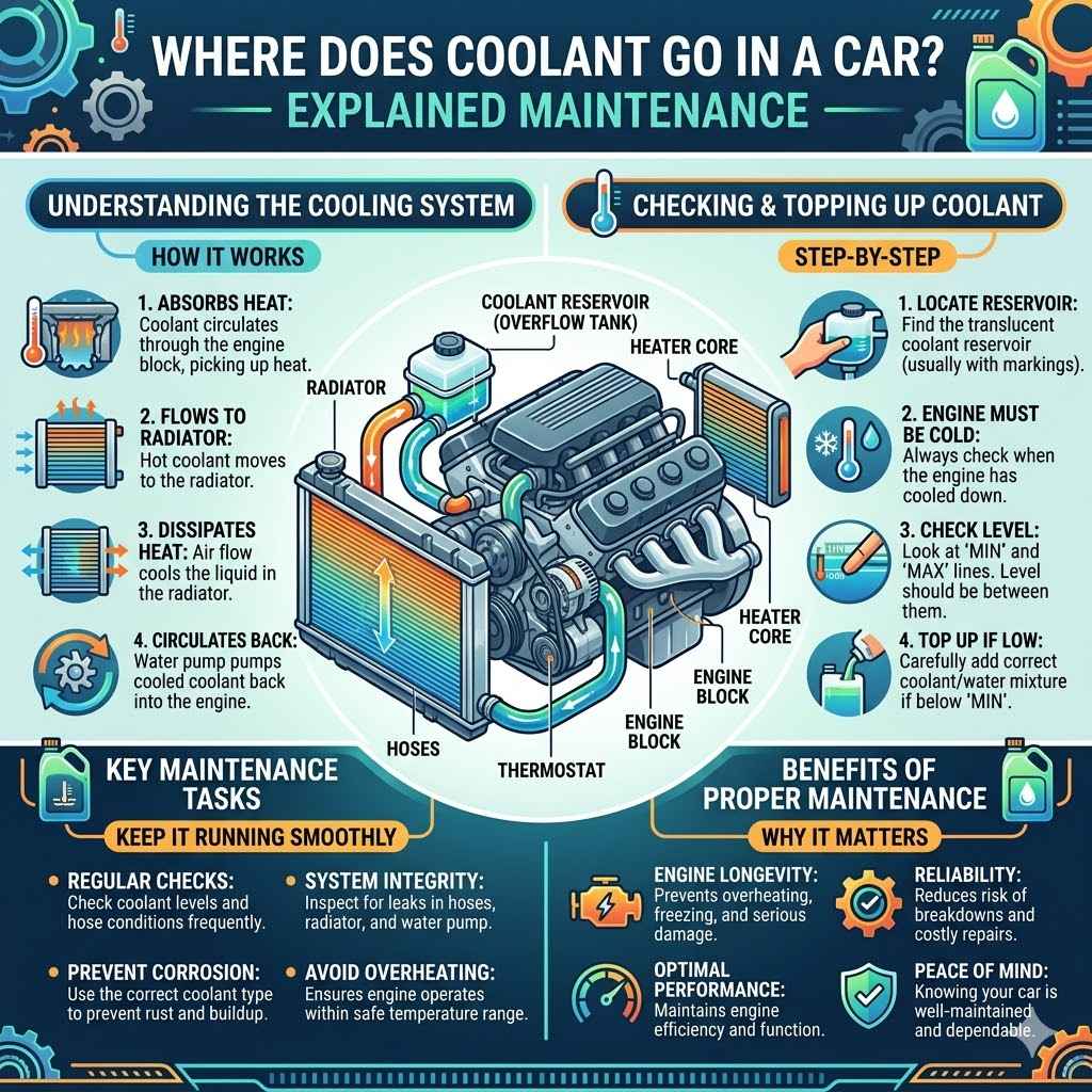 Where Does Coolant Go in a Car Explained Maintenance