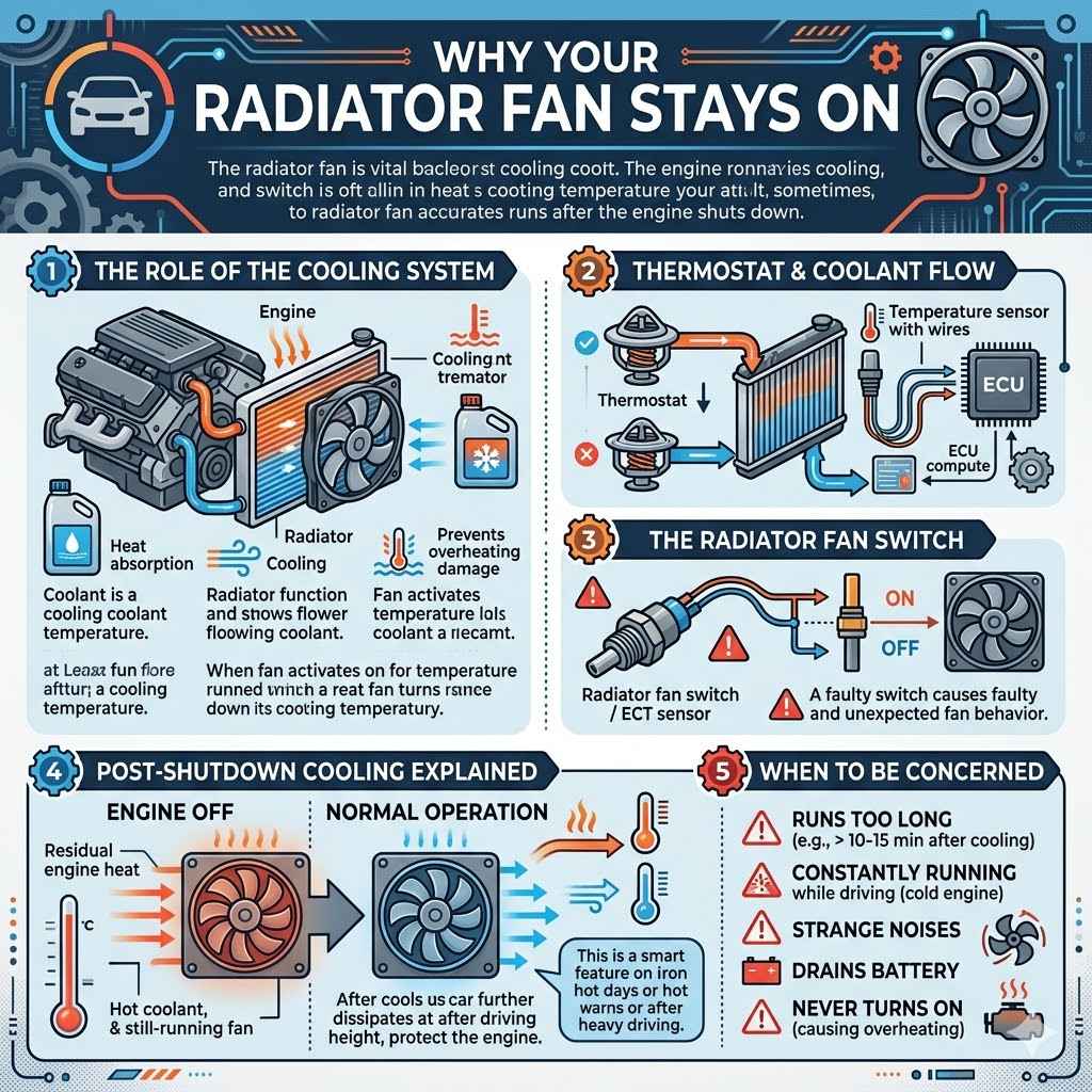 Why Your Radiator Fan Stays On