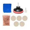 SWPHRT 9PCS Car Glass Polishing Kit, Windshield Scratch Removal Set for Removing Wiper Blade Damage 