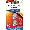 CR2032 Key Fob Battery Replacement (2 Pack) – Fits Honda, Toyota, Nissan, Subaru & More – 2032 Car Key Fob Battery with Video Guide