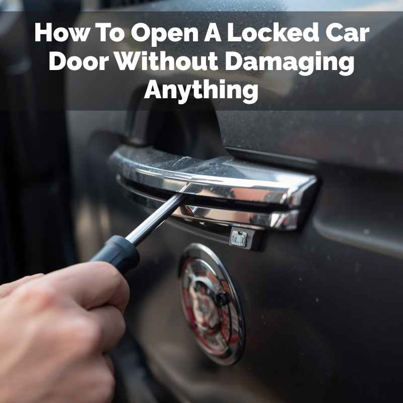 How To Open A Locked Car Door Without Damaging Anything