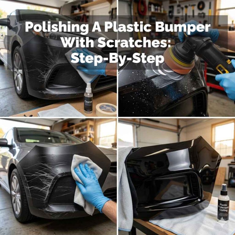 Polishing A Plastic Bumper With Scratches