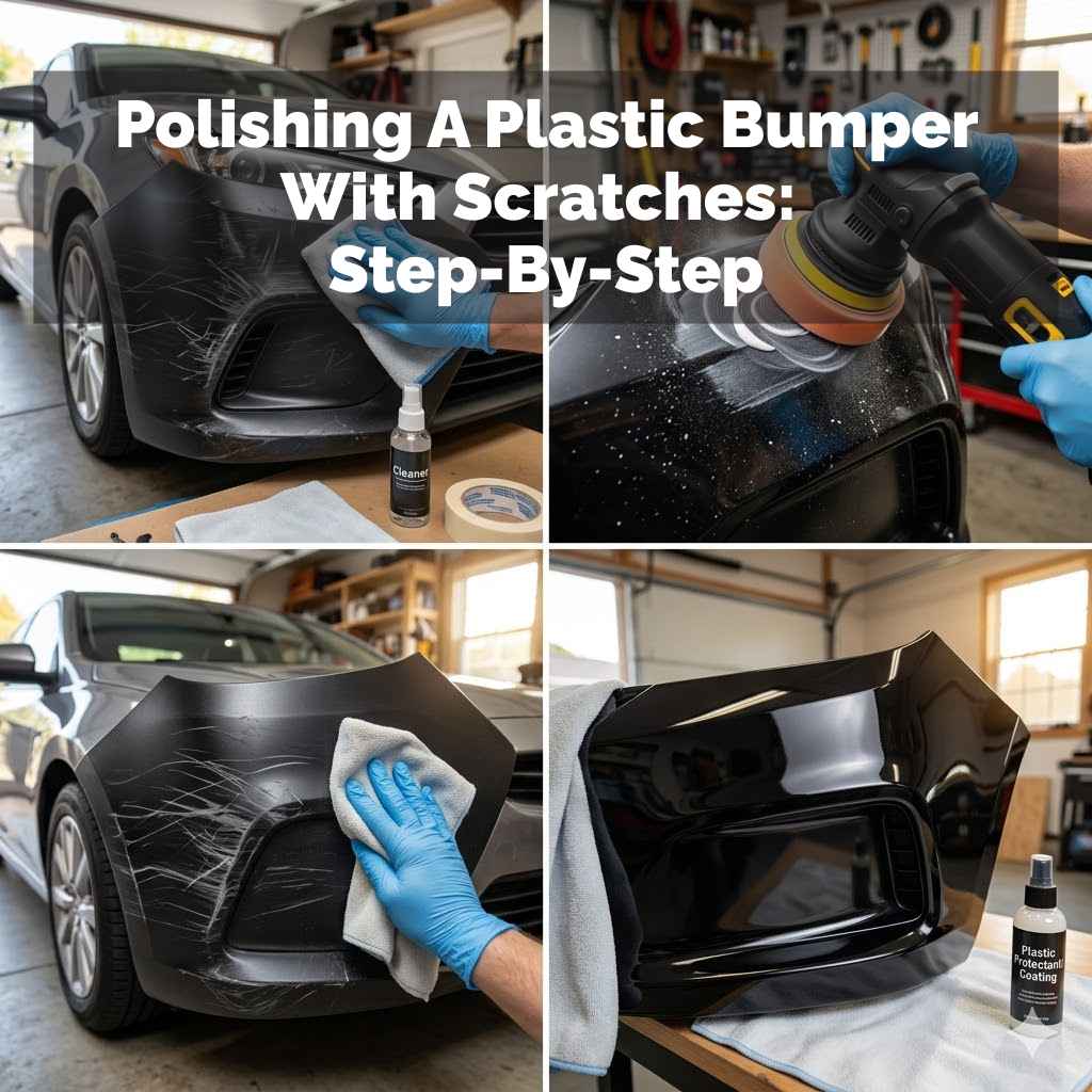 Polishing A Plastic Bumper With Scratches