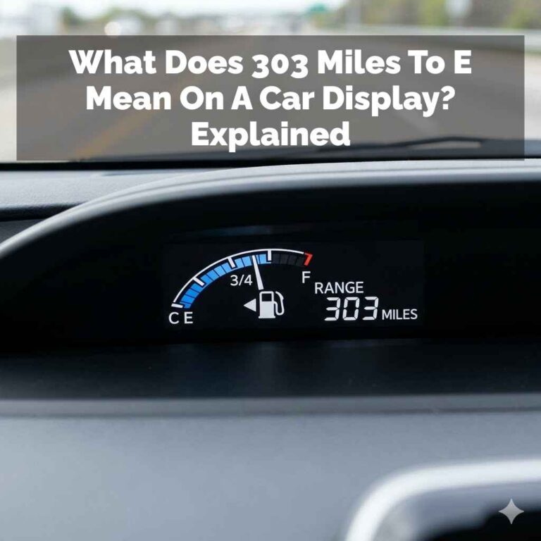 What Does 303 Miles To E Mean On A Car Display? Explained