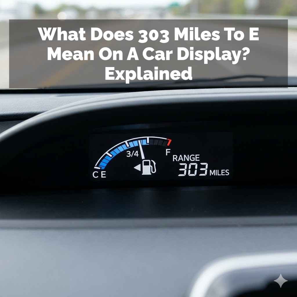 What Does 303 Miles To E Mean On A Car Display? Explained