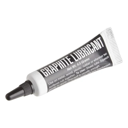 Lucky Line Graphite Dry Lock Lubricant Powder, 4.5 Grams (9501), Black and White