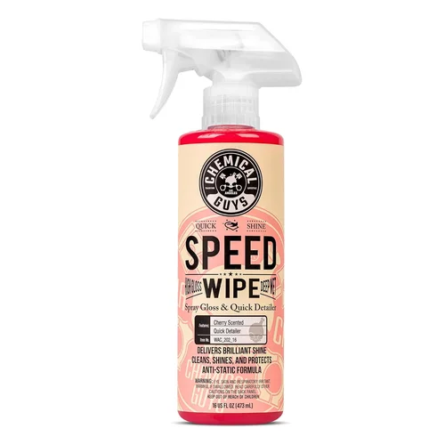 Chemical Guys, Speed Wipe Quick Detailer Spray, High Gloss Shine, 16 oz | Spray-and-wipe detailer adds instant streak-fr