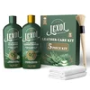 Lexol All Leather Care Kit 5-piece with cleaner, conditioner, brush and cloths
