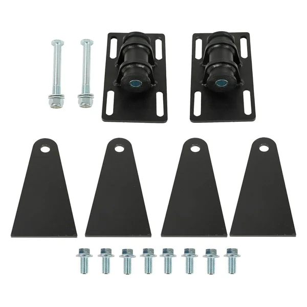 BLACKHORSE-RACING adjustable LS engine swap motor mount adapter plates kit