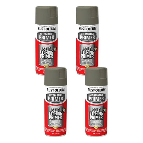 Rust-Oleum 249322 Automotive Self Etching Primer Spray Paint, 12 oz, Dark Green (Pack of 4) - Amazon.com