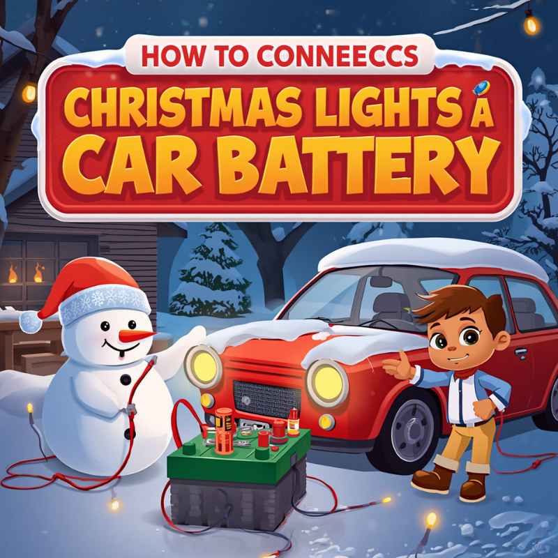 How To Hook Up Christmas Lights To A Car Battery Safely
