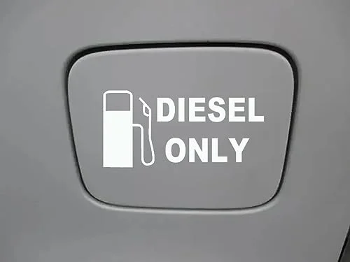 Diesel Only sticker warning decal