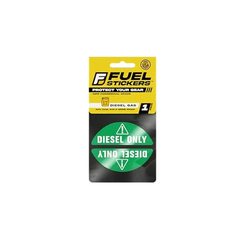 Diesel Only warning sticker for gas cap