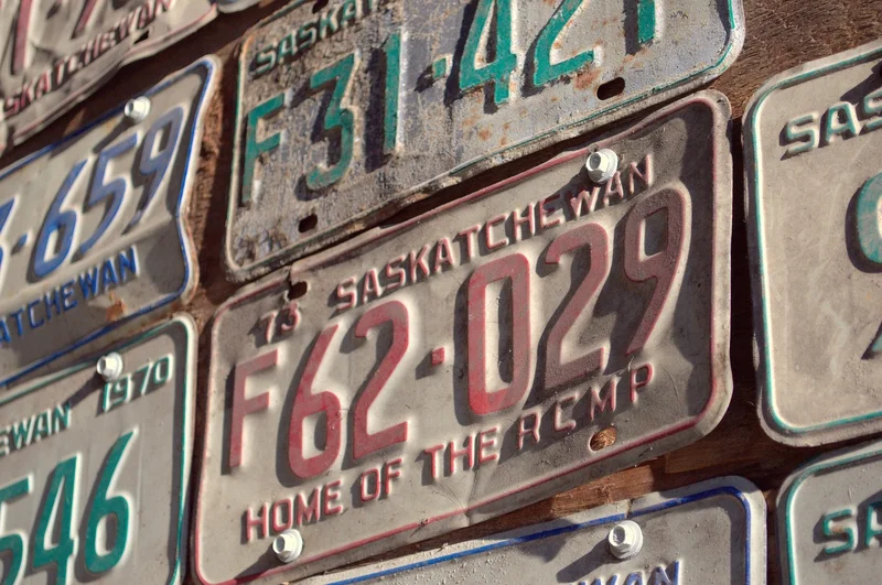 Mississippi car license plate close-up