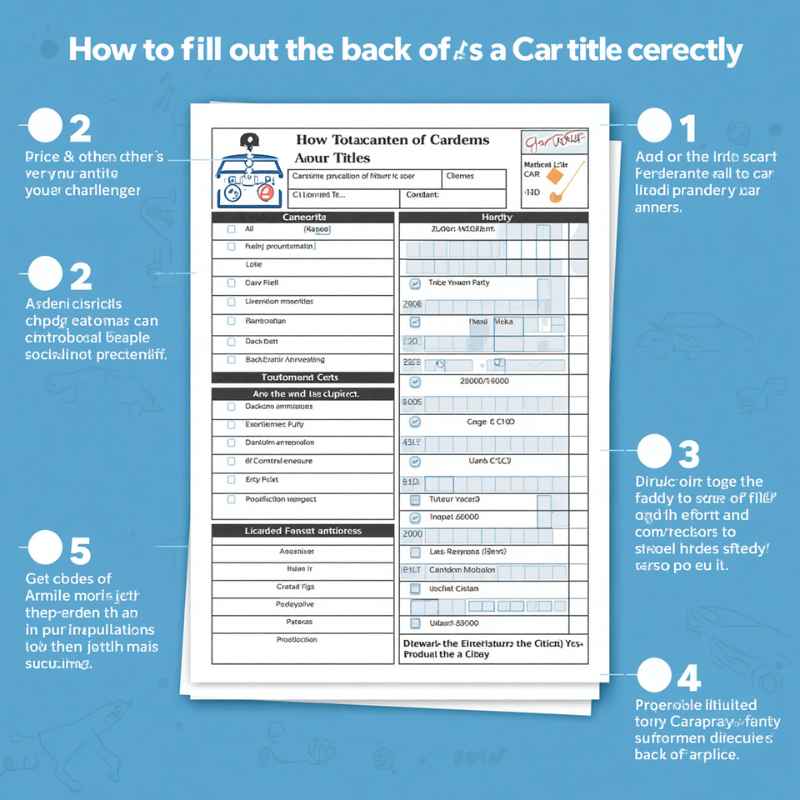 How To Fill Out The Back Of A Car Title Correctly