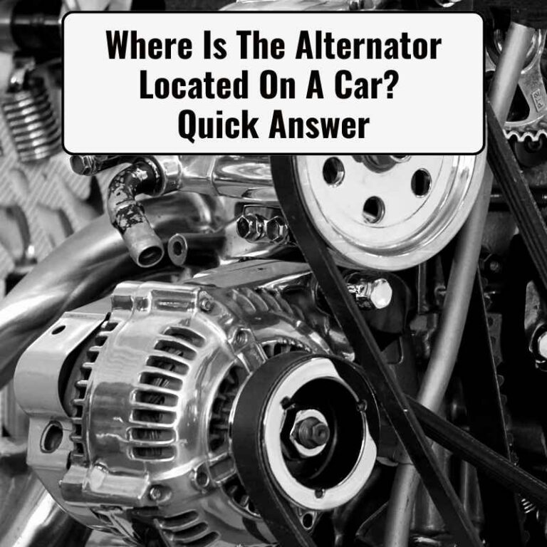 Where Is The Alternator Located On A Car
