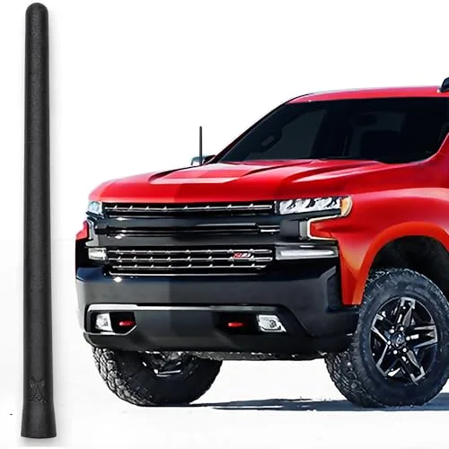 AntennaMastsRus Short Rubber Antenna fits Chevrolet Silverado 1500 (2006-2025), The ...