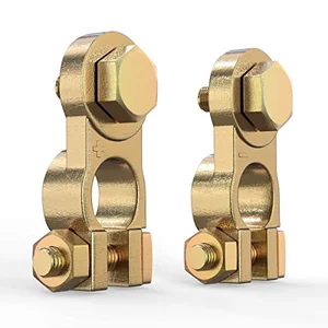 Solid Brass Battery Terminal Connectors, Heavy Duty