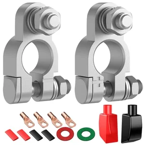 Battery Terminal Connectors Kit, Heavy Duty Positive Negative